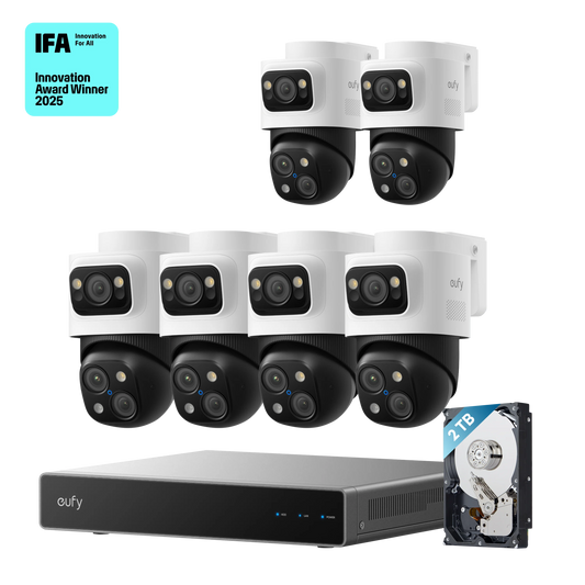 eufy PoE NVR Security System S4 Max + 2 PoE Cam S4 Add-Ons